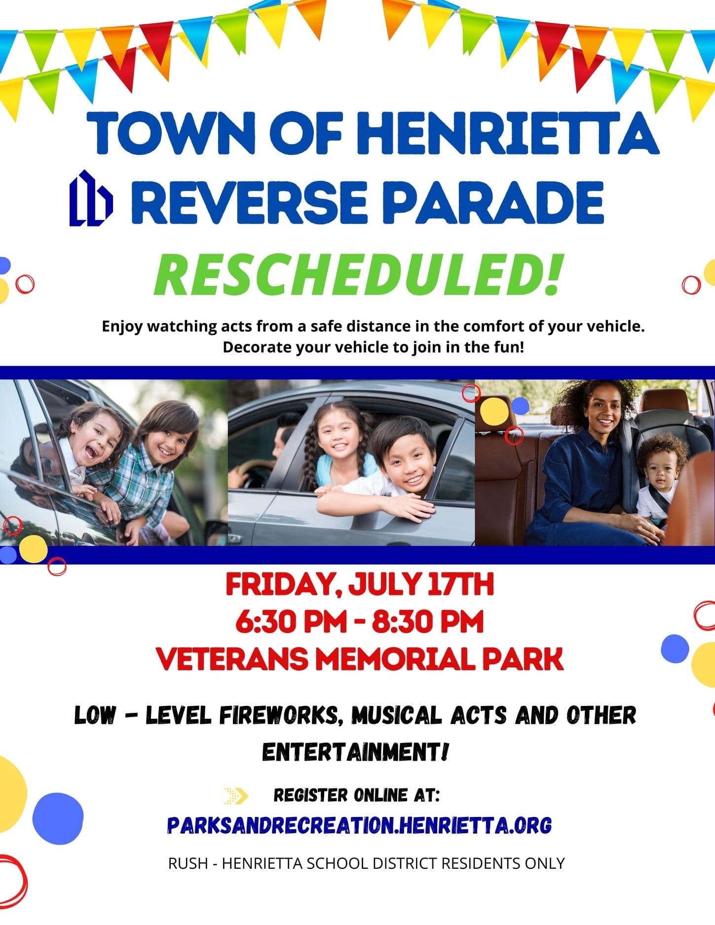 Reverse Parade Town of Henrietta New York