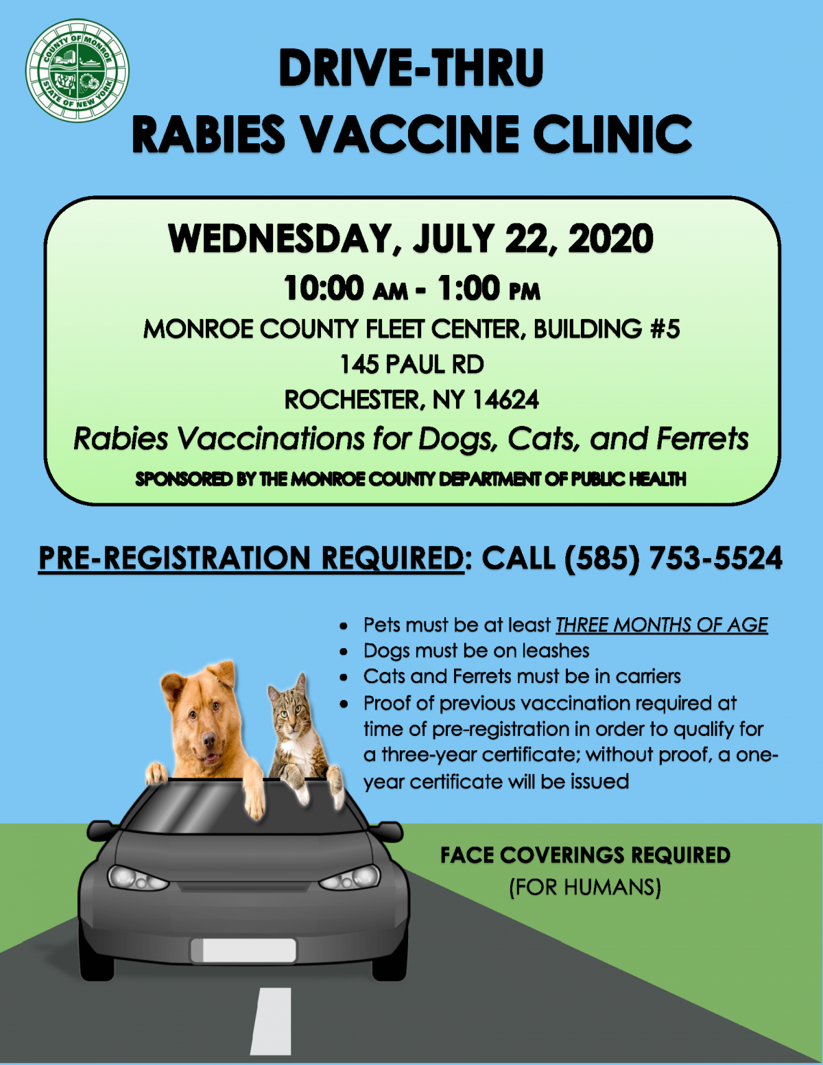 Drive-Thru Rabies Vaccination Clinic